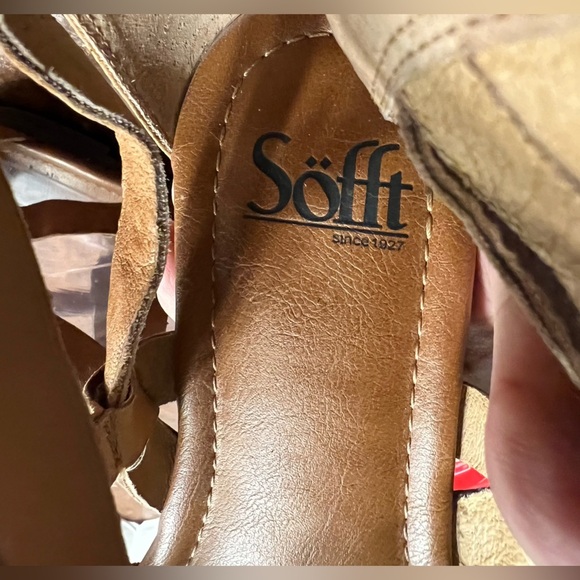 Sofft Boca Gladiator Leather Color Cognac Sandals Size 6.5 - Picture 7 of 7